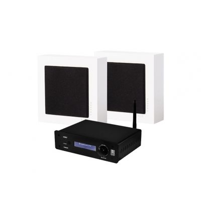 System One A50BT & 2-pak DLS Flatbox Slim Mini, stereopakke