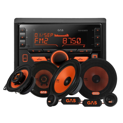 GAS MAD M210-BTR med MAD K1- og X1-højttalere, bilstereopakke