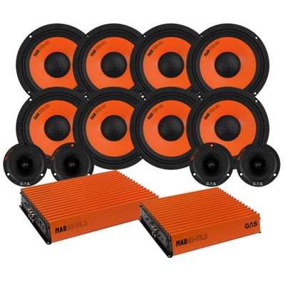 GAS MAD PM1-64 & MAD PT1-254 SPL-pakke med to forstærker, large