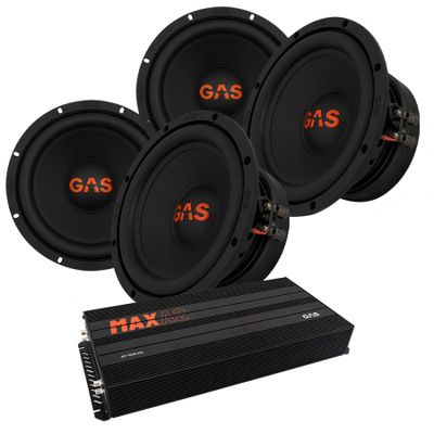 4-pak GAS MAD S2-8D2 & MAX A2-1500.1D, baspakke