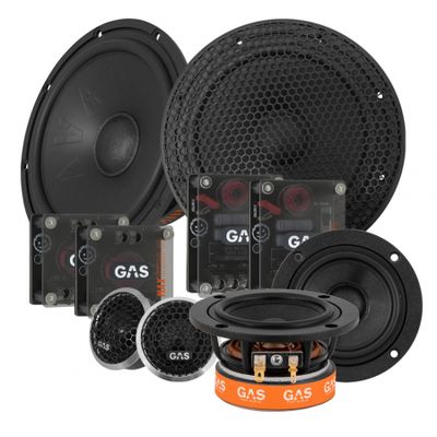 GAS MAX K2-64 & CF3G, velspillende 3-vejs 6.5 tommer kitsystem