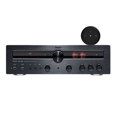 Magnat MR780 stereoforstærker med Wiim Mini netværksstreamer