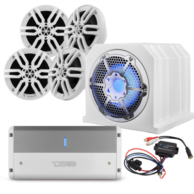 DS18 NXL-10SUBLD & MP6, hvidt marint helhedspakke