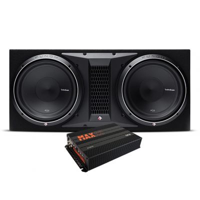 Rockford Fosgate P2-2X12 med MAX A2-800.1D