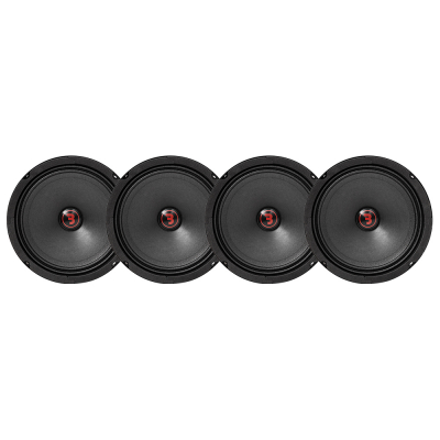 4-pak Bass Habit Rebel SR165M, 6,5 tommer mellemtoner