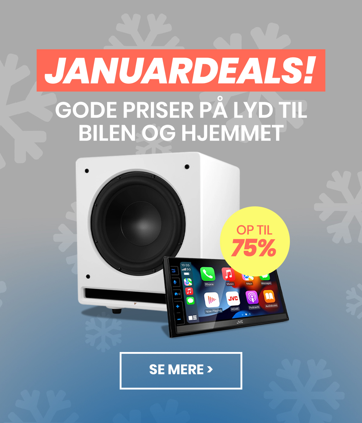 Januarideals - bra priser på ljud till bil och hem